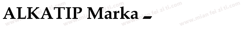 ALKATIP Marka字体转换